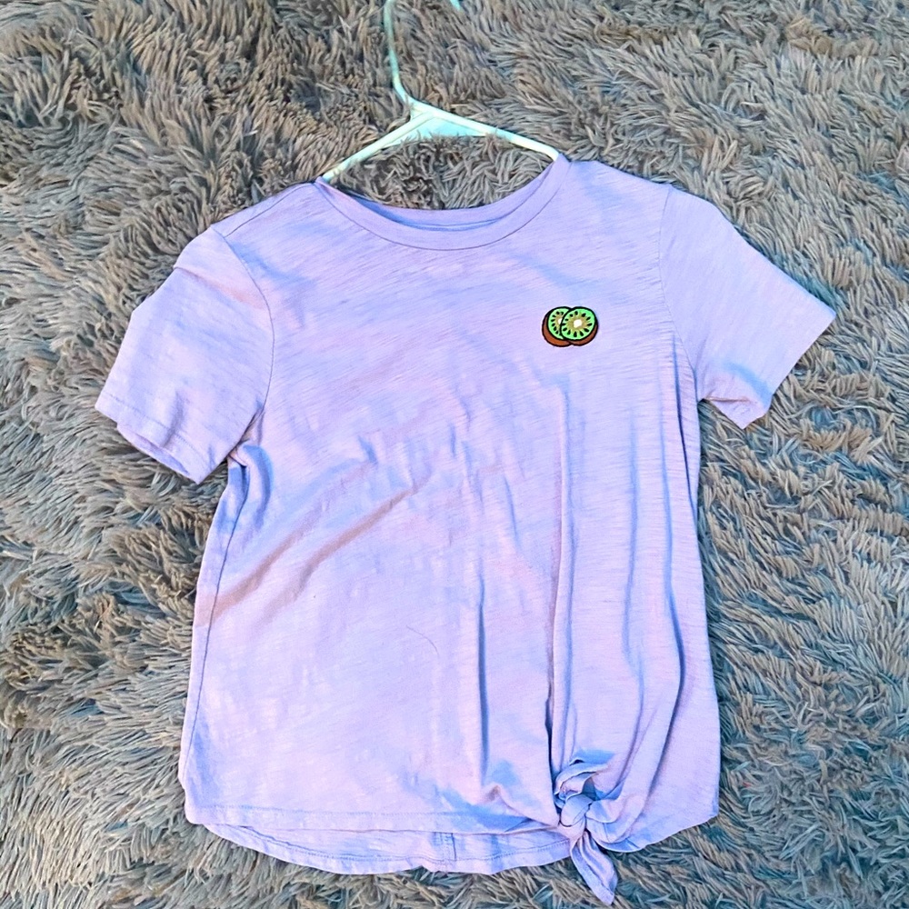 Purple old navy shirt with kiwi